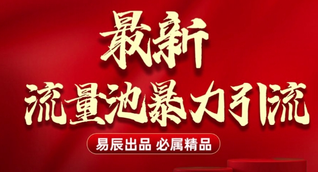 最新“流量池”无门槛暴力引流(全网首发)日引500+-项目网
