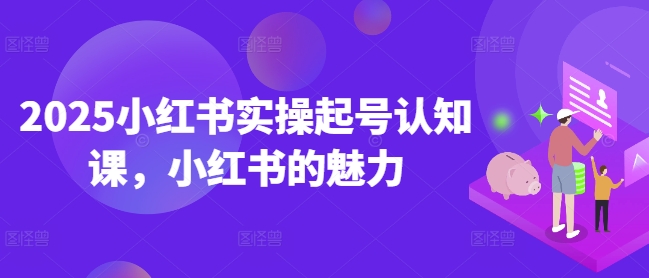 2025小红书实操起号认知课，小红书的魅力-项目网