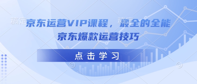 京东运营VIP课程，最全的全能京东爆款运营技巧-项目网
