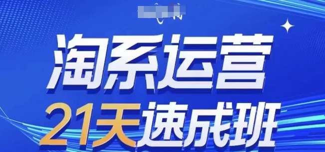 淘系运营21天速成班(更新25年2月)，0基础轻松搞定淘系运营，不做假把式-项目网