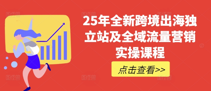 25年全新跨境出海独立站及全域流量营销实操课程，跨境电商独立站TIKTOK全域营销普货特货玩法大全-项目网