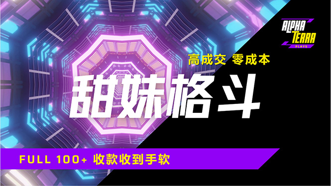 高成交零成本，售卖甜美格斗课程，谁发谁火，加爆微信，日入1000+收款…-项目网