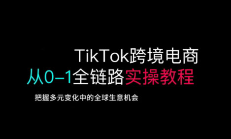 TikTok跨境电商从0-1全链路全方位实操教程，把握多元变化中的全球生意机会-项目网