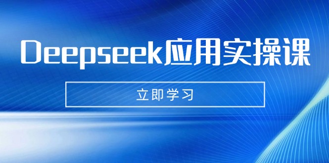 Deepseek应用实操课：AI制作数字妈妈、写真、短视频，辅导作业，PPT制作等-项目网