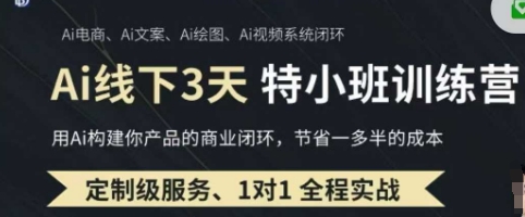 AI实操培训第20-21期线下，0基础保姆级教程，3月最新整理，企业获客、降本增效、打造超级个体-项目网