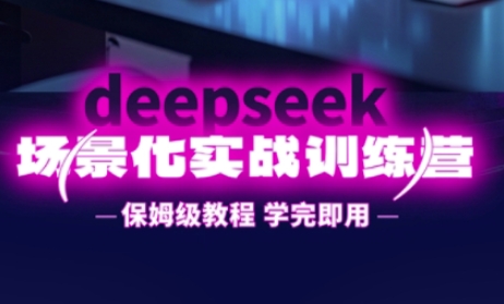 DeepSeek场景化实战训练营，保姆级教程，学完即用，手把手教你用DeepSeek提升效率-项目网