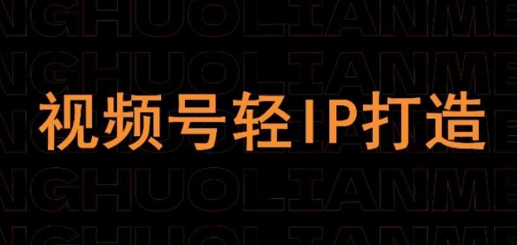 视频号线上课程，视频号轻IP打造-项目网