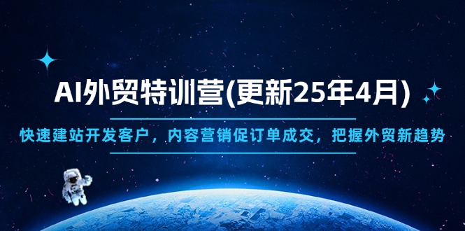 AI外贸特训营(更新25年4月-项目网
