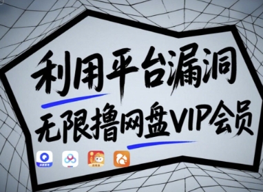 利用平台漏洞，无限撸网盘VIP会员，用户亲测有效!【漏洞原理+操作演示】-项目网