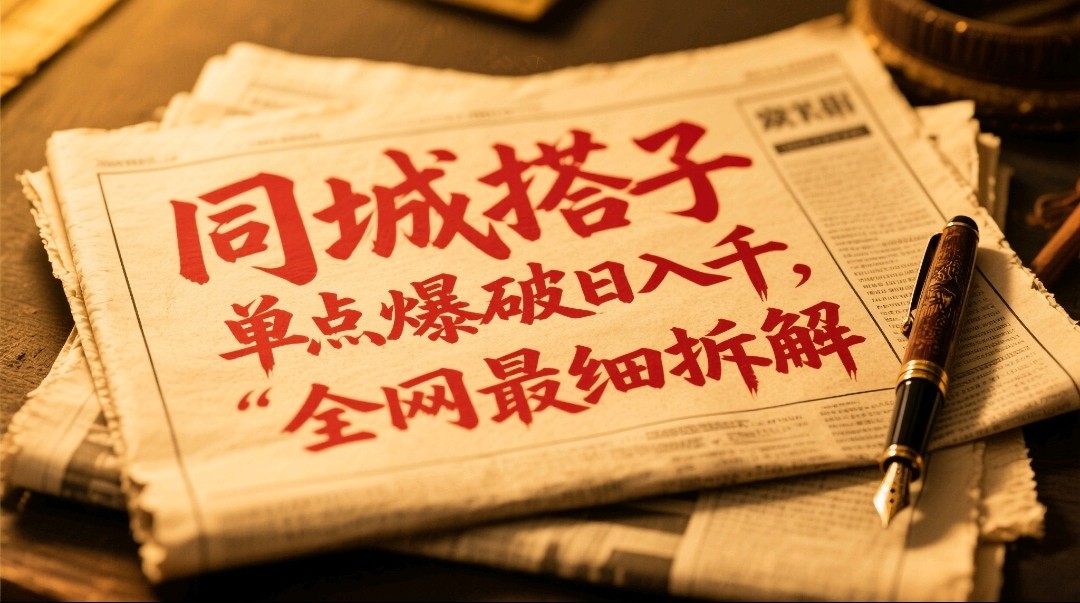 同城搭子群19.9单点爆破日入千，搭子组局月入万，全网最细拆解-项目网