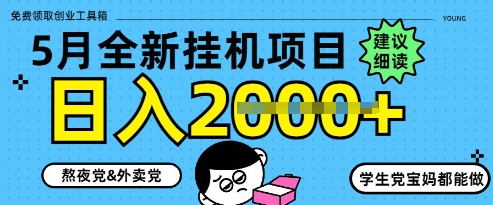 5月最新挂G项目8.0玩法，纯手机操作，稳稳日入1k+【揭秘】-项目网