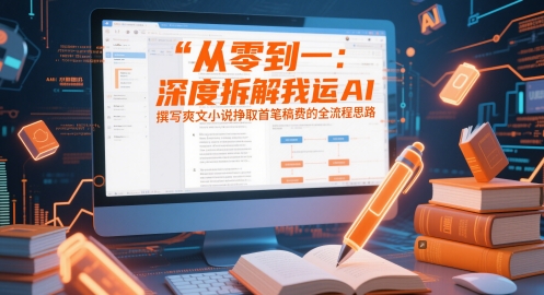 从零到一：深度拆解我运用AI撰写爽文小说挣取首笔稿费的全流程思路-项目网