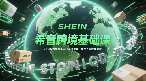 希音跨境基础课，SHEIN希音卖家入门实操指南，新手入坑希音必看-项目网