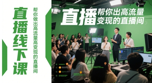 直播线下课，帮你做出高流量高变现的直播间-项目网