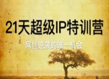 21天超级IP特训营，屌丝逆袭的唯一机会-项目网