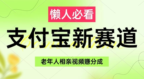 支付宝新赛道，利用老年人相亲视频，挣分成收益，轻松月入过W，操作简单-项目网