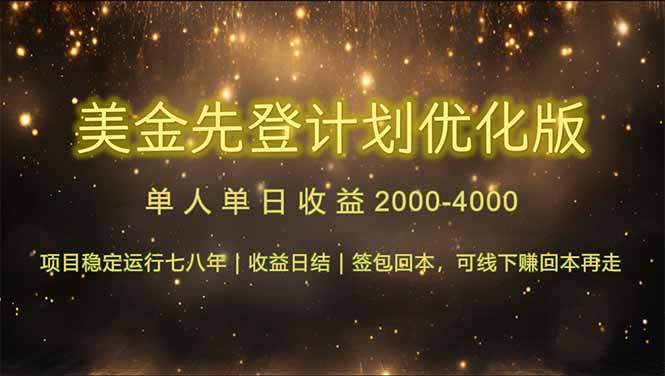 连续7-8年创单日收益冠军项目，日收益$600-1200-项目网