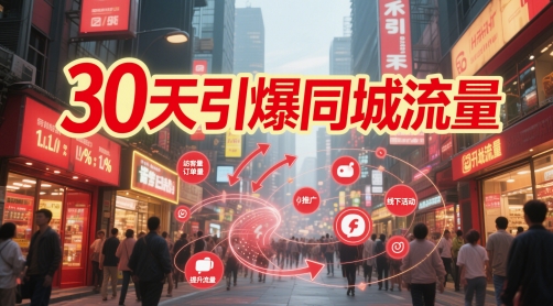 30天引爆同城流量：团购篇 认知篇 流量篇 来客篇 达人篇 老板人设IP篇 投流篇-项目网