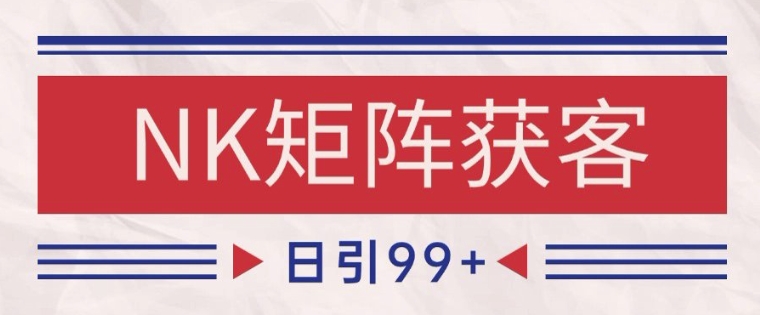 小红书某音NK赛道引流获客 自热矩阵日引200+【揭秘】-项目网