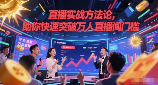 直播实战方法论，助你快速突破万人直播间门槛-项目网