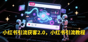 小红书引流获客2.0，小红书引流教程-项目网