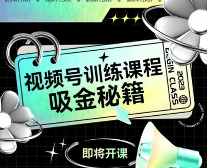 如何做好视频号，视频号训练课程，吸金秘籍-项目网