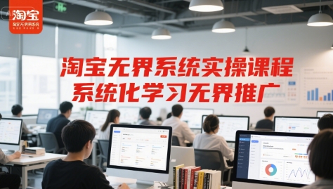 淘宝无界系统实操课程，系统化学习无界推广-项目网