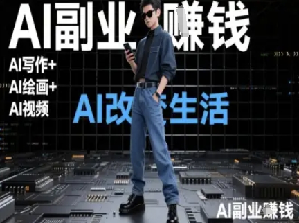 AI改变生活(Ai写作+AI绘画+Ai视频)，AI副业挣钱-项目网