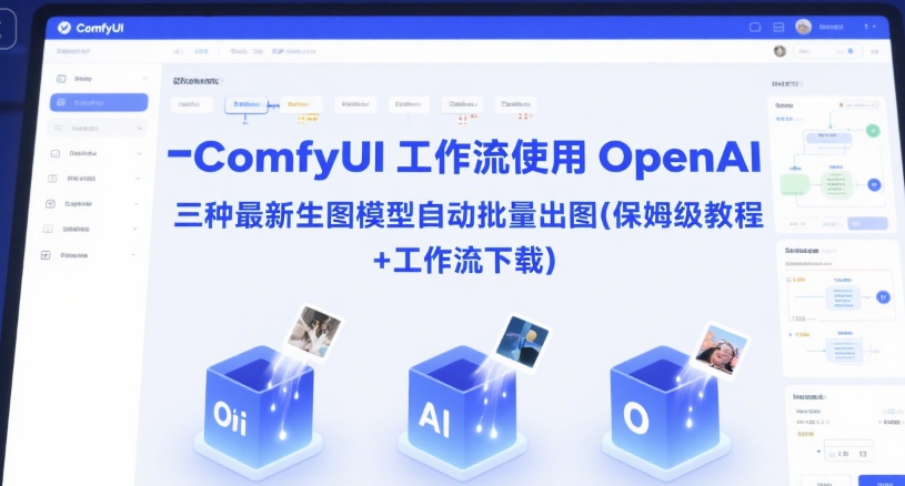 ComfyUI 工作流使用 OpenAI 三种最新生图模型自动批量出图(保姆级教程+工作流下载)-项目网
