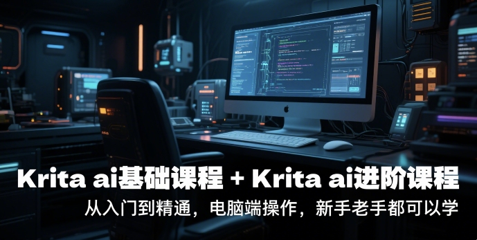 krita ai基础课程+Krita ai进阶课程，从入门到精通，电脑端操作，新手老手都可以学-项目网