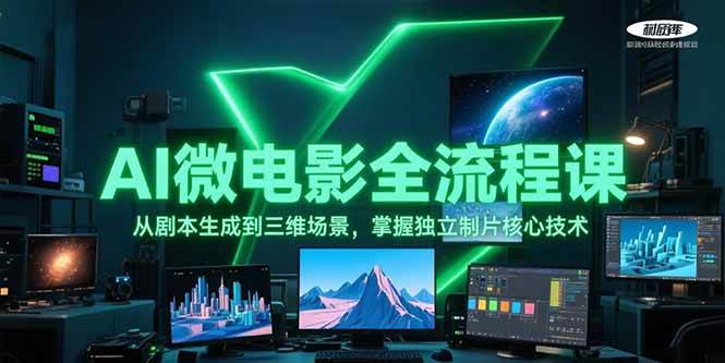 AI微电影全流程课，从剧本生成到三维场景，掌握独立制片核心技术-项目网