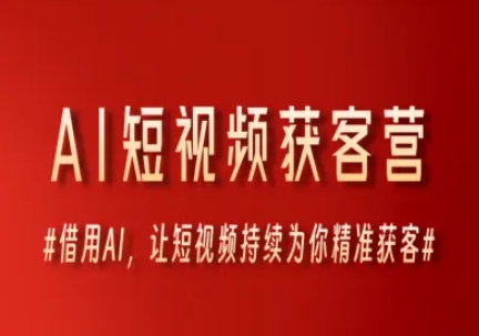 AI短视频获客营，借用AI，让短视频持续为你精准获客-项目网