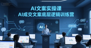 AI文案实操课，AI成交文案底层逻辑训练营-项目网