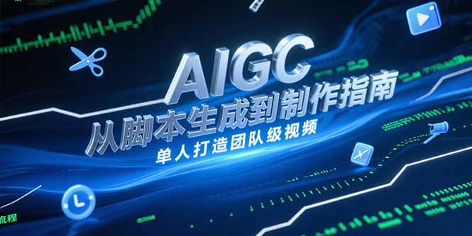 AIGC视频制作指南，从脚本生成到剪辑全流程，单人打造团队级视频-项目网