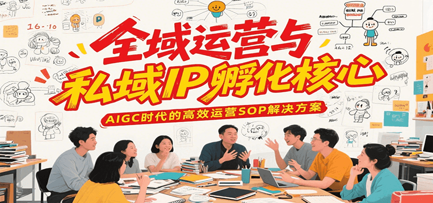 全域运营与私域IP孵化核心，AIGC时代的高效运营SOP解决方案-项目网