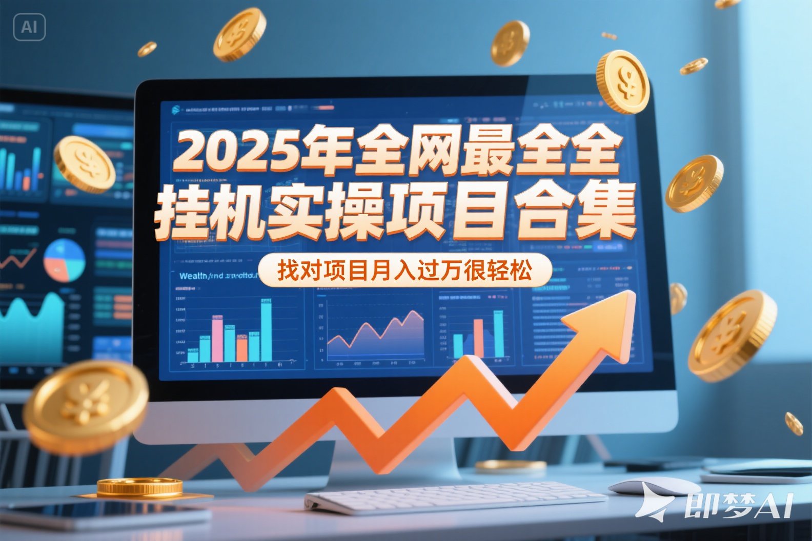 2025年挂机实操项目实操演练，挂机类型，AI直播类型，轻资产创业类型…-项目网