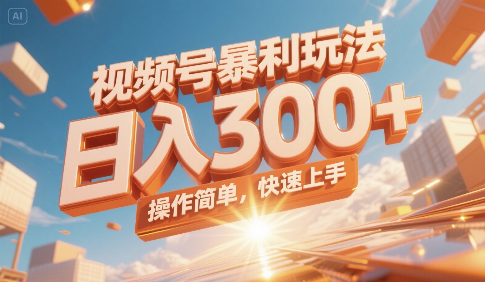 视频号暴利玩法，日入300+，操作简单，快速上手。-项目网