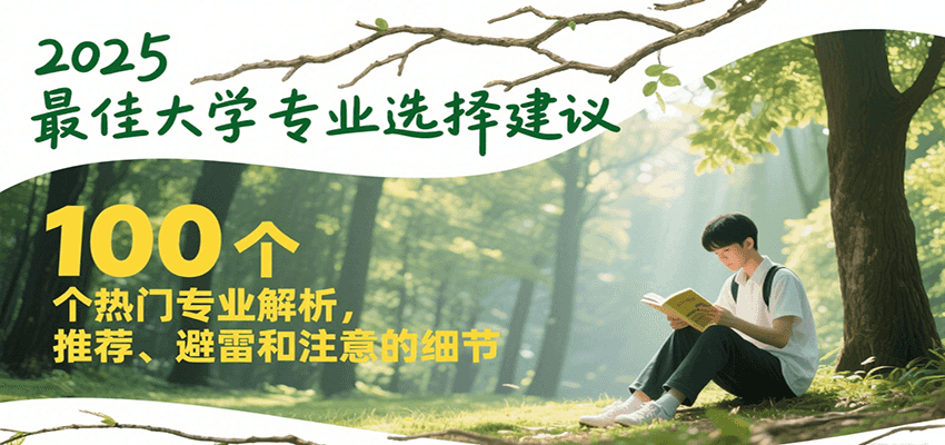 2025最佳大学专业选择建议，100个热门专业解析，推荐、避雷和注意的细节-项目网