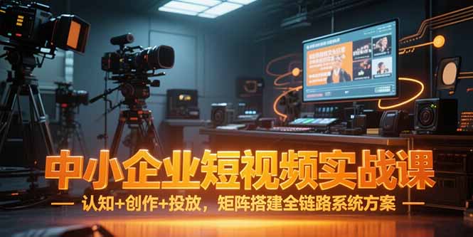 中小企业短视频实战课，认知+创作+投放，矩阵搭建全链路系统方案-项目网