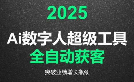 2025Ai数字人工具自动获客-项目网