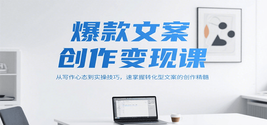 爆款文案创作变现课，从写作心态到实操技巧，速掌握转化型文案的创作精髓-项目网