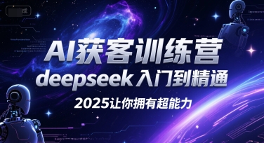 AI获客训练营，deepseek入门到精通，2025让你拥有超能力-项目网