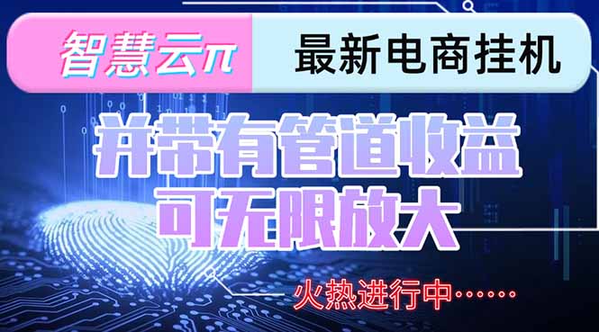 智慧云π电脑挂机单机每天收益300—500+ 并带有团队管道收益 可无限放大-项目网