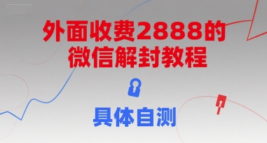 外面收费2888的微信解封教程，具体自测-项目网