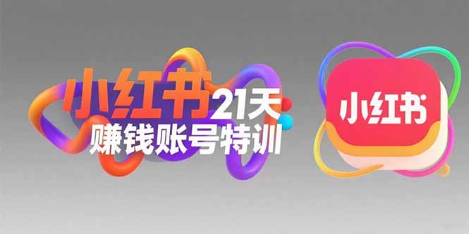 小红书21天赚钱账号特训：黄金定位技巧，高转粉文案创作，科学引流策略-项目网