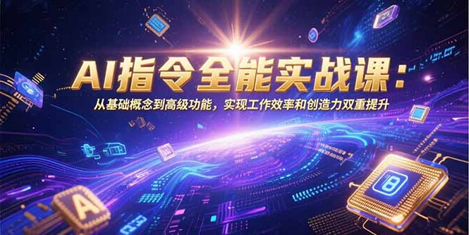 AI指令全能实战课：从基础概念到高级功能，实现工作效率和创造力双重提升-项目网
