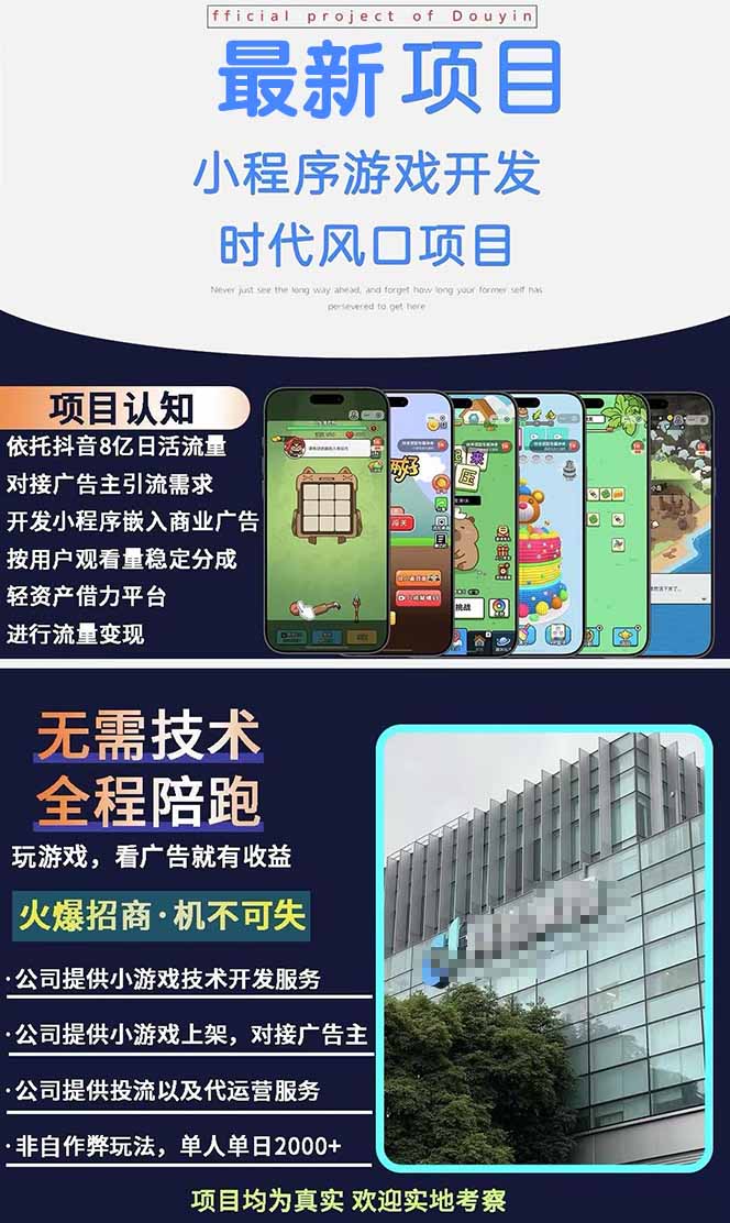 图片[1]-2025最热抖音项目 Ai时代风口项目小程序游戏开发 实测单个游戏日收入1800+-项目网
