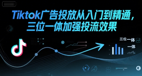 Tiktok广告投放从入门到精通，三位一体加强投流效果-项目网