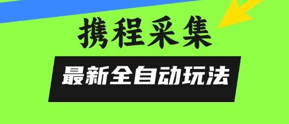 携程信息采集全自动玩法，0风控，无脑开干【揭秘】-项目网