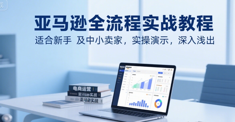 亚马逊全流程实战教程，适合新手及中小卖家，实操演示，深入浅出-项目网